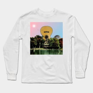 Guitar House - Surreal/Collage Art Long Sleeve T-Shirt